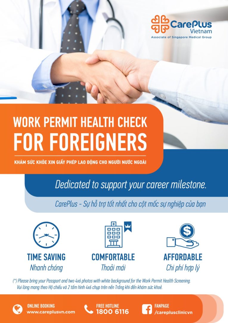 Health check up for work permit - CarePlus new service - CEEC